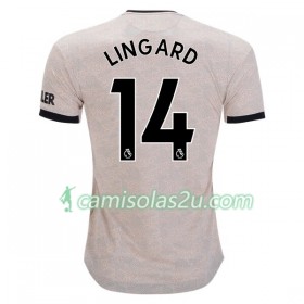 Camisolas de Futebol Manchester United Jesse Lingard 14 Equipamento Alternativa 2019/20 Manga Curta